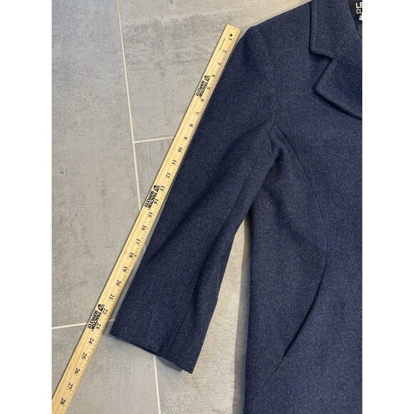 Larry Levine Classics 100% Wool Double-Breasted Overcoat - Size 12 - Picture 5 of 11